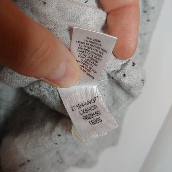 Bonobos Tailored Button‎ Down Collar Long Sleeve Shirt Gray Speckled Large Short - Picture 8 of 9